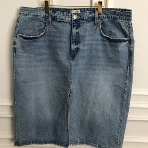 Universal Thread Blue Denim Midi Skirt